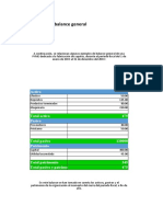 Ejemplo de Un Balance General