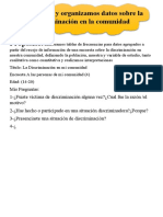 Recogemos y Organizamos Datos Sobre La Discriminación en La Comunidad