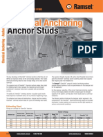 Chemical Anchoring: Anchor Studs