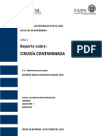 Reporte Sobre: Cirugía Contaminada: Fase Ii