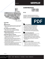 Continuous 1356 kVA 1431 kVA: GAS Generator Set