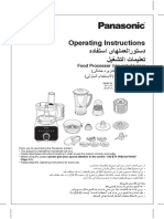 Operating Instructions: Food Processor (Household Use)