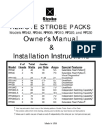 Owner's Manual & Installation Instructions: Remote Strobe Packs