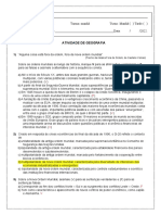 ATI - GEO - 3º - Nova Ordem Mundial, Keynesianismo e Neocolonialismo