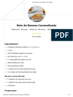 Bolo de Banana Caramelizada