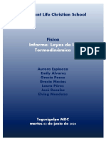 Leyes de La Termodinámica - Informe.