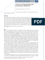 Review of Policy Research - 2016 - Crow - Media in The Policy Process Using Framing and Narratives To Understand Policy