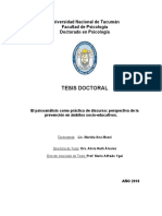 TESIS Doctorado "El Psicoanálisis Como Practica de Discurso: Perspectiva de La Prevención en Ámbitos Socio Educativos". Mozzi Mariela