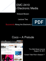 EMC 2410 Intro To Electronic Media: Edward Bowen