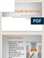 Materiales de Sutura: Catalina Estrada G. Instrumentadoraquirúrgica Docente Usc