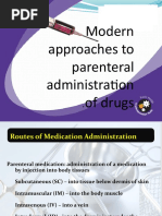 Modern Approaches To Parenteral Administration of Drugs