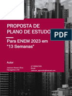 Proposta de Estudo para ENEM