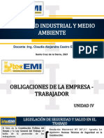 Seguridad Industrial Y Medio Ambiente: Docente:Ing. Claudia Alejandra Castro Encinas