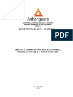 Direito À Alimentação. Reflexão Sobre A Proteção Social E O Papel Do Estado