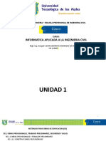 Informatica Aplicada A La Ingenieria Civil: Facultad de Ingenieria - Escuela Profesional de Ingenieria Civil