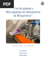 Uso de Pipetas y Micropipetas en Laboratorios de Bioquímica