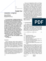 An Improved Illumination Model For Shaded Display: Turner Whitted Bell Laboratories Holmdel, New Jersey