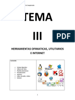 Tema III: Herramientas Ofimaticas, Utilitarios E Internet