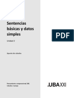 PC 2023 - Apunte 4 UBA-Sentencias Basicas Y Datos Simples