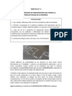 Práctica #3 Nueve Problemas de Organización Que Minan La Productividad de La Empresa