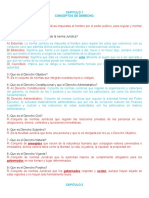 Cuestionarios Capitulos Del 1 Al 7 Derecho Civil