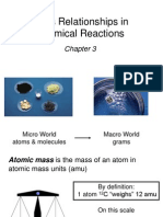 Mass Relationships in Chemical Reactions