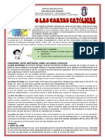 Responde: ¿Por Qué Se Llaman Cartas Católicas? Explica Brevemente. Escribe Cuatro Características de Las Cartas Católicas