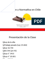 Legislación y Normativa en Chile: Alejandro Barrera Recabal Kinesiólogo - Ergónomo Marzo/2021