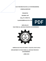 Micro Electromechanical Systems (Mems) : Seminar Report