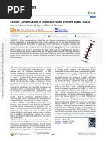 Exciton Condensation in Molecular-Scale Van Der Waals Stacks