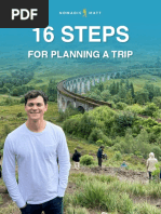 16 Steps: For Planning A Trip