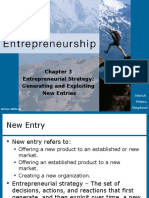 Entrepreneurial Strategy: Generating and Exploiting New Entries