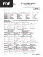 61494.Đề và Đ.A Kiểm tra Tiếng Anh 11 (đề số 02) cuối kỳ I (20-21) tr THPT Nguyễn Trãi