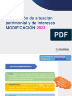 Presentación Declaración de Modificación Simplificada 2023