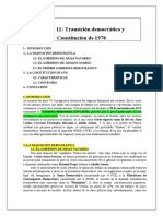 TEMA 11: Transición Democrática y Constitución de 1978