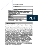 Ejercicio de Guía Docente Diversidad Animal