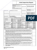 Joint Inspection Report Mechanical