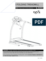 Motorised Folding Treadmill: Assembly & User Instructions 604/6848