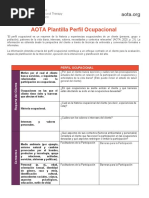 AOTA-Perfil Ocupacional Plantilla 2021