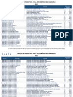 Tabela de Preços Produto Fora Da Garantia 2023