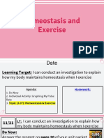 Homeostasis and Exercise