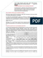 Teoría Del Comportamiento en La Administración