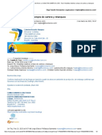 Correo de Cooperativa de Ahorro y Crédito FINCOMERCIO LTDA - FWD - Inhabilitar Destinos Compra de Cartera y Retanqueo PDF