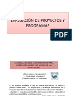 Evaluacion de Programas y Proyectos