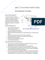 Rotary Evaporator Fact Sheet