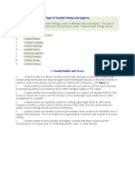 Types of Conduit Fittings and Supports