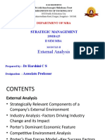 External Analysis: Strategic Management