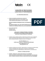 Declaracion Prestaciones Halcon BIa - ESPAÑOL-INGLÉS-FRANCÉS