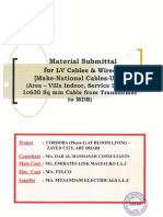 Scanned - Material Submittal For LV Cables & Wires PDF