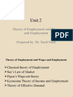 Unit - 2 Theory of Employment and Wages and Employment